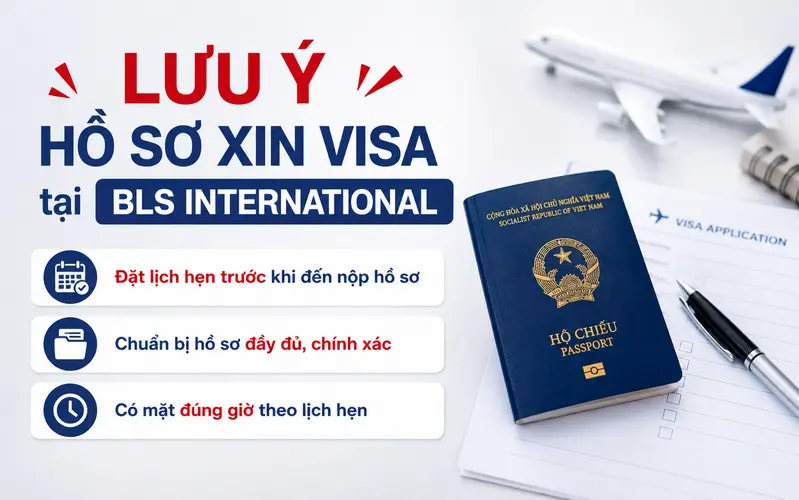 Những lưu ý quan trọng khi nộp hồ sơ xin visa tại BLS International