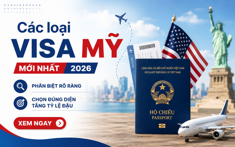 Các loại visa Mỹ
