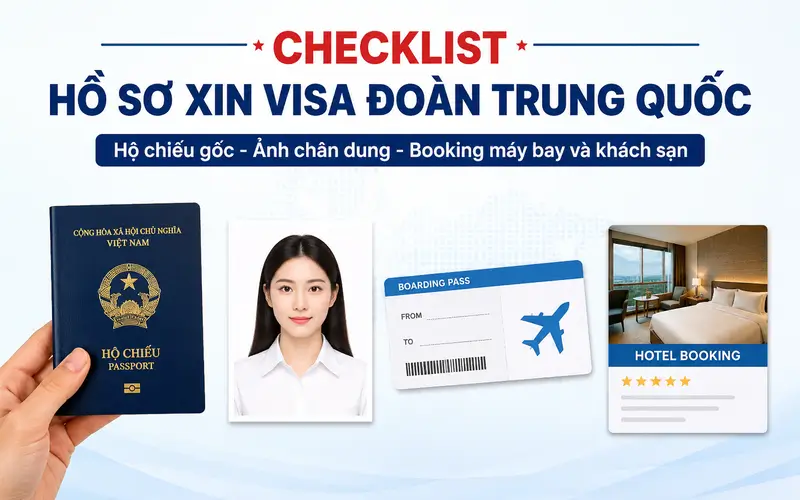 Cập nhật giấy tờ khi xin visa đoàn Trung Quốc