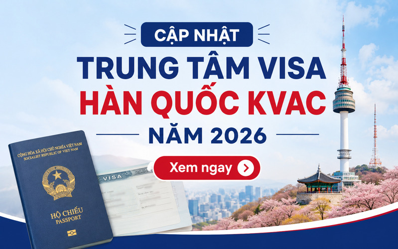 Trung tâm visa Hàn Quốc cập nhật theo từng khu vực