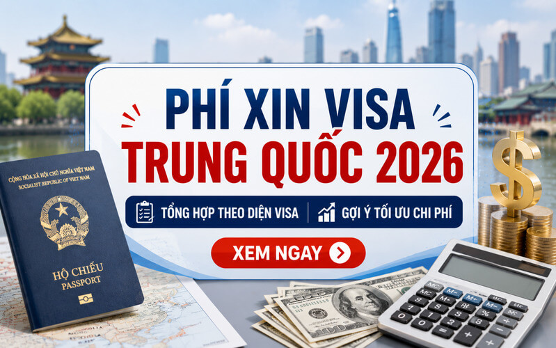 Phí xin visa Trung Quốc