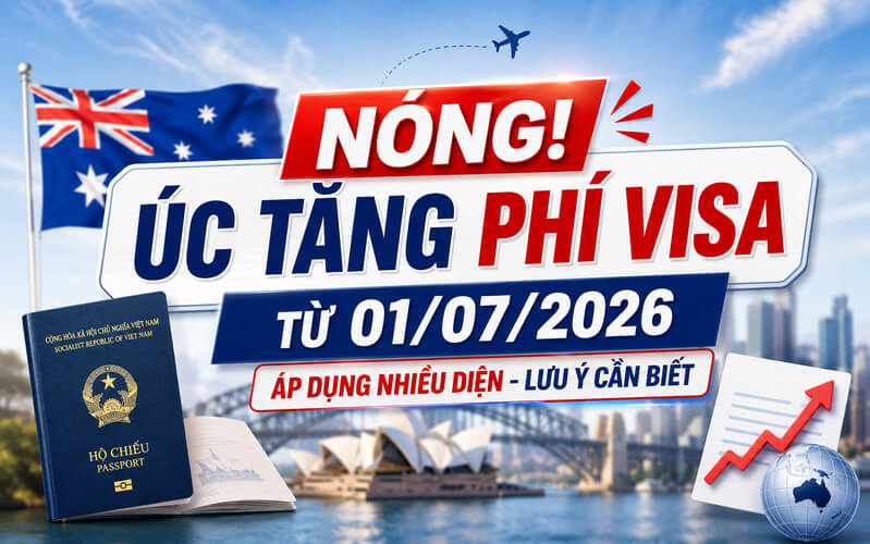 Úc tăng phí visa