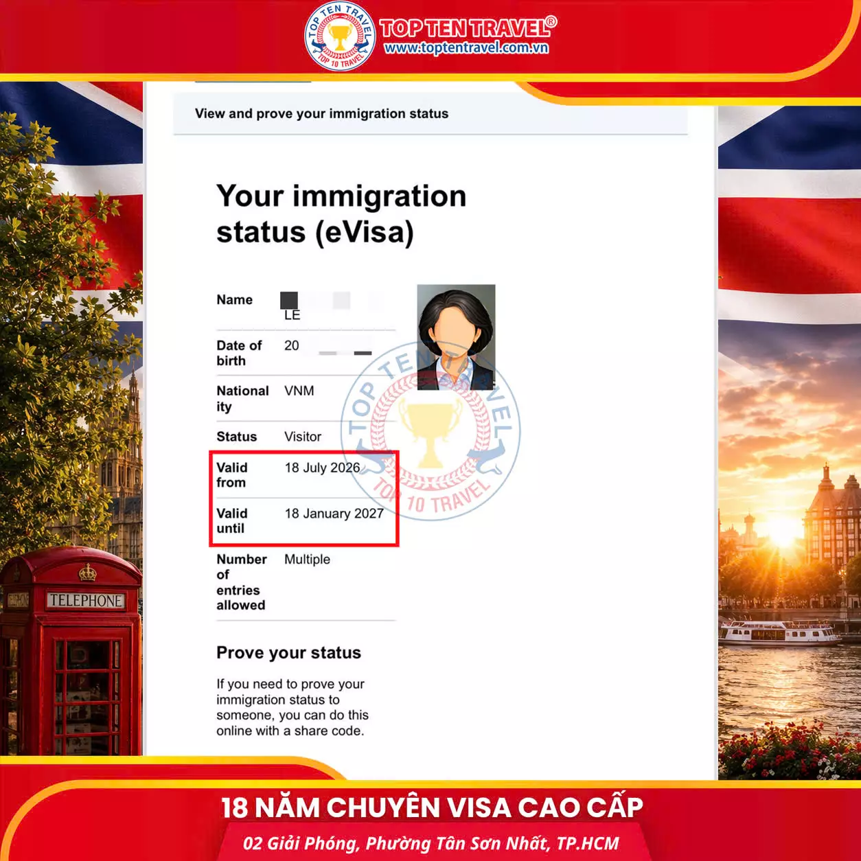 Visa Top Ten cung cấp dịch vụ visa công tác Anh trọn gói và chuyên nghiệp