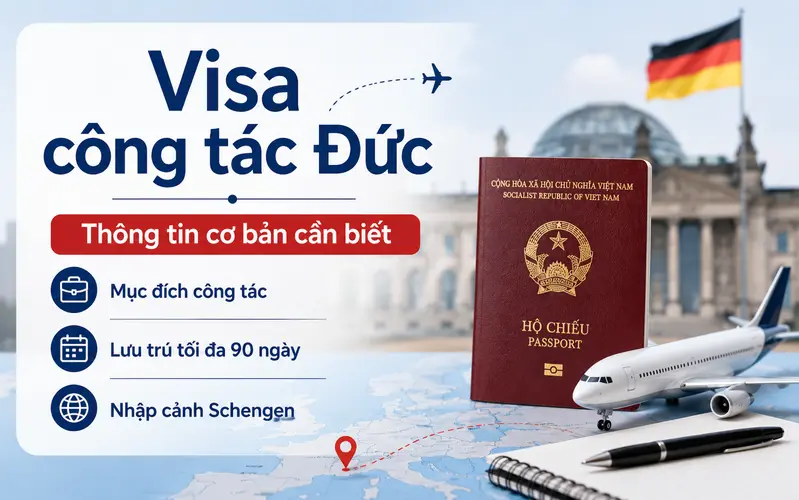 Tìm hiểu thông tin cơ bản cần biết về visa công tác Đức