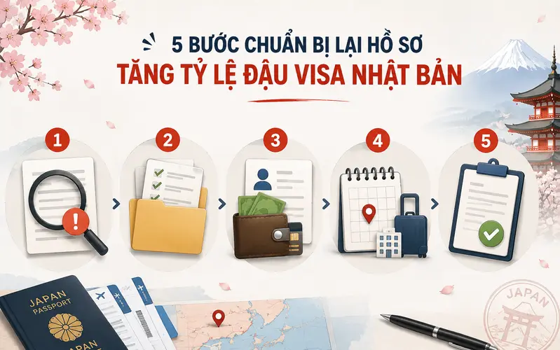 Hướng dẫn chuẩn bị lại hồ sơ xin visa Nhật Bản để tăng tỷ lệ đậu