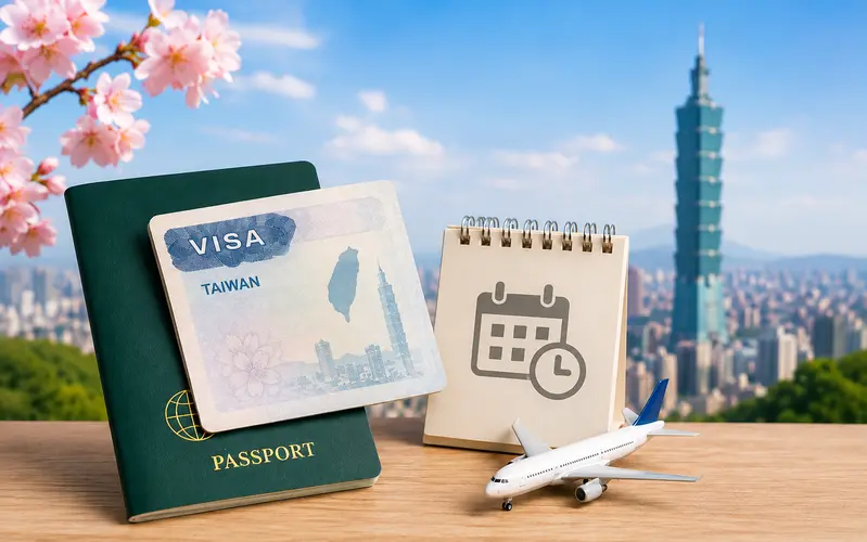 Cập nhật thời gian trung bình khi xin visa Đài Loan