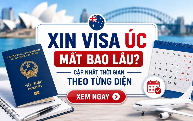 Xin visa Úc mất bao lâu